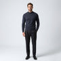 Norev Benoît męski sweter z półgolfem slim fit – kolor ciemnoszary