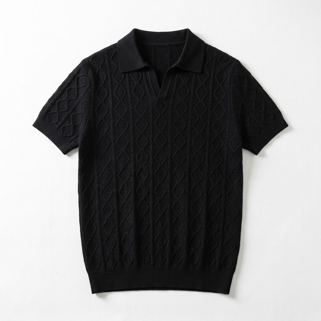 Norev Arthur męska koszulka polo z dzianiny w romby – stylizacja 4