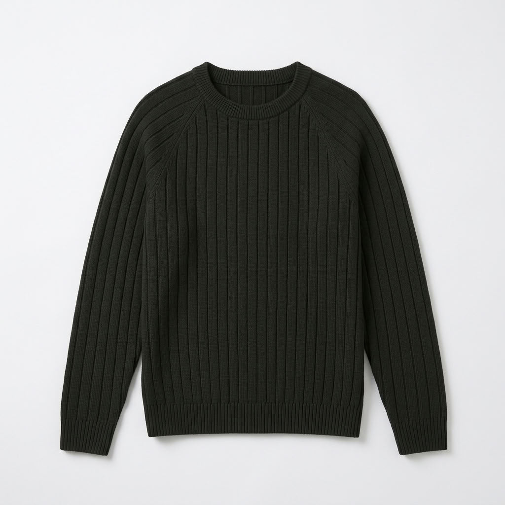 Norev Ambroise męski sweter w szeroki prążek – stylizacja 4