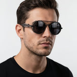 Norev | Okrągłe okulary steampunk retro dla mężczyzn