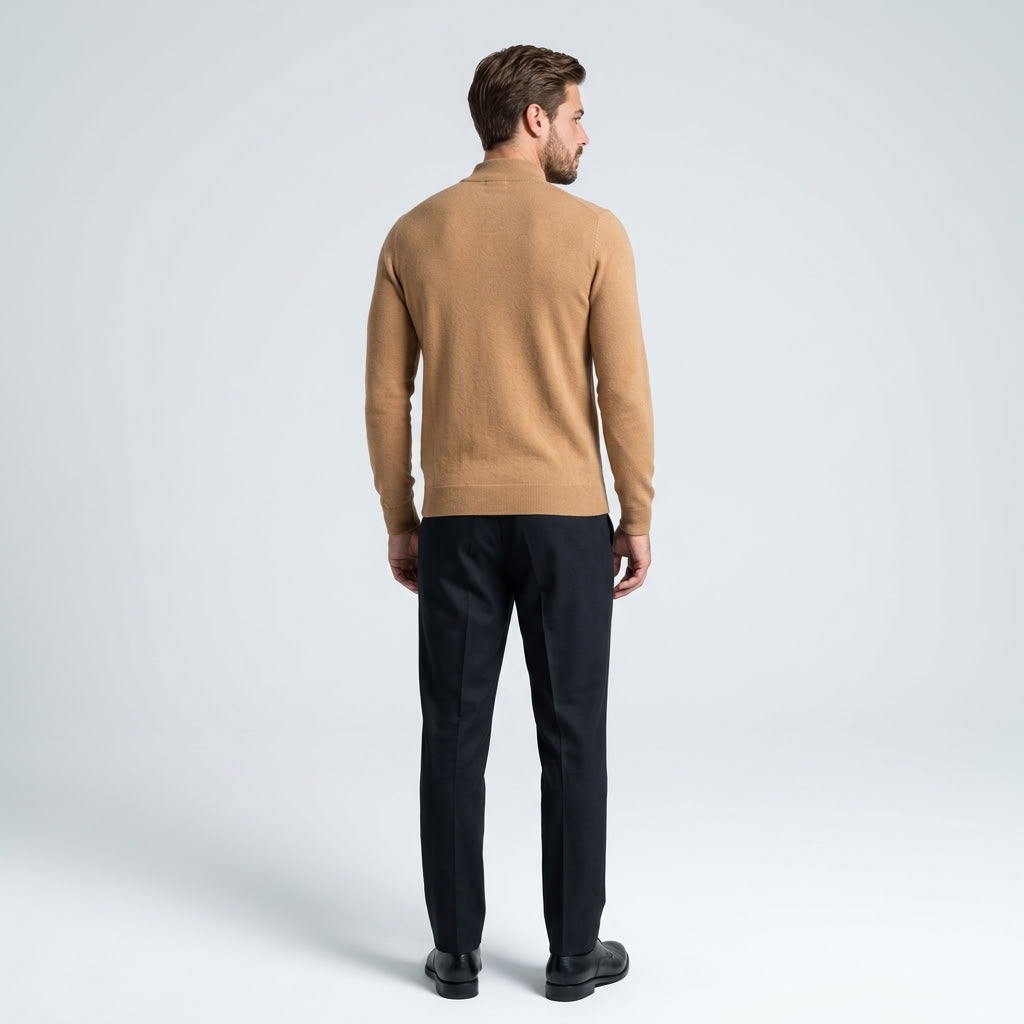 Norev Benoît męski sweter z półgolfem slim fit – stylizacja 1