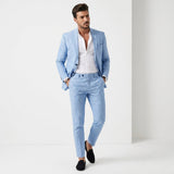 Norev | Elegancki garnitur męski slim fit dwuczęściowy