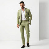 Norev | Elegancki garnitur męski slim fit dwuczęściowy