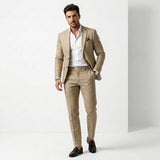 Norev | Elegancki garnitur męski slim fit dwuczęściowy