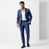 Norev | Elegancki garnitur męski slim fit dwuczęściowy