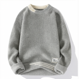 Norev | Męski sweter z kontrastowym wzorem dzianinowym elegancja i nowoczesny styl