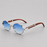 Norev | Okrągłe metalowe okulary przeciwsłoneczne retro