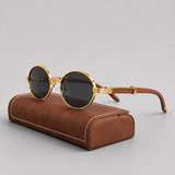 Norev | Okrągłe metalowe okulary przeciwsłoneczne retro