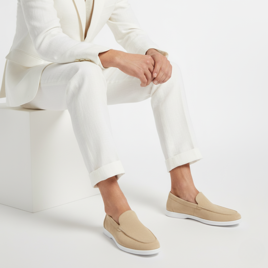 Norev | Mokasyny z kontrastową podeszwą smart casual