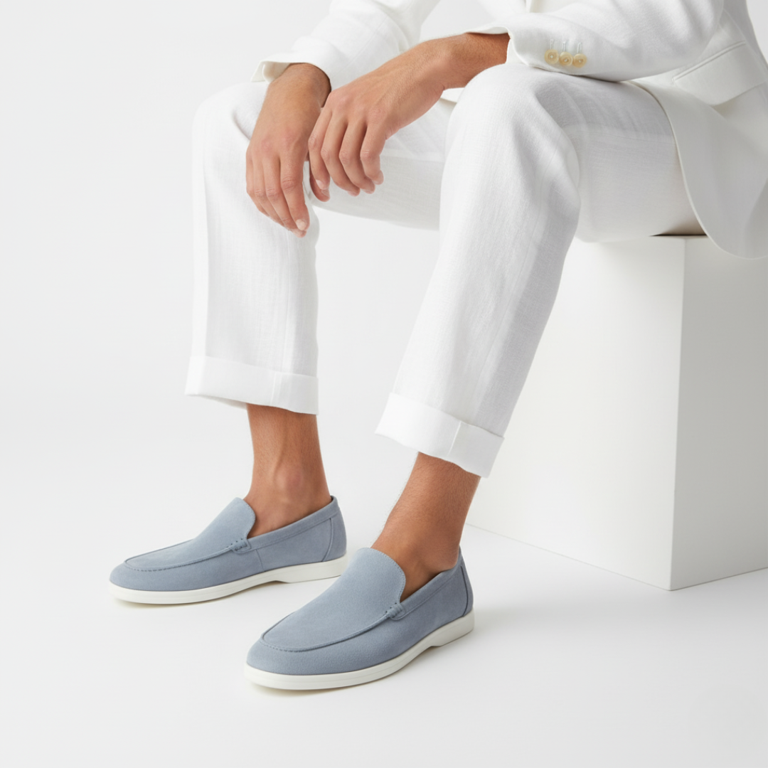 Norev | Mokasyny z kontrastową podeszwą smart casual