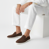 Norev | Mokasyny z kontrastową podeszwą smart casual