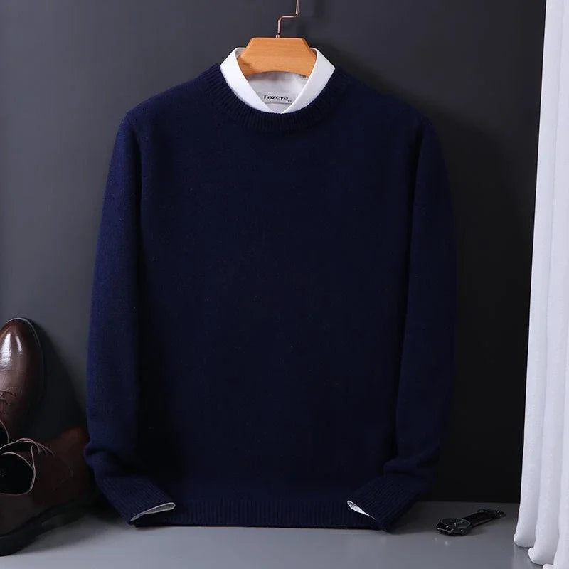Norev | Męski sweter kaszmirowy klasyczny elegancki komfort premium