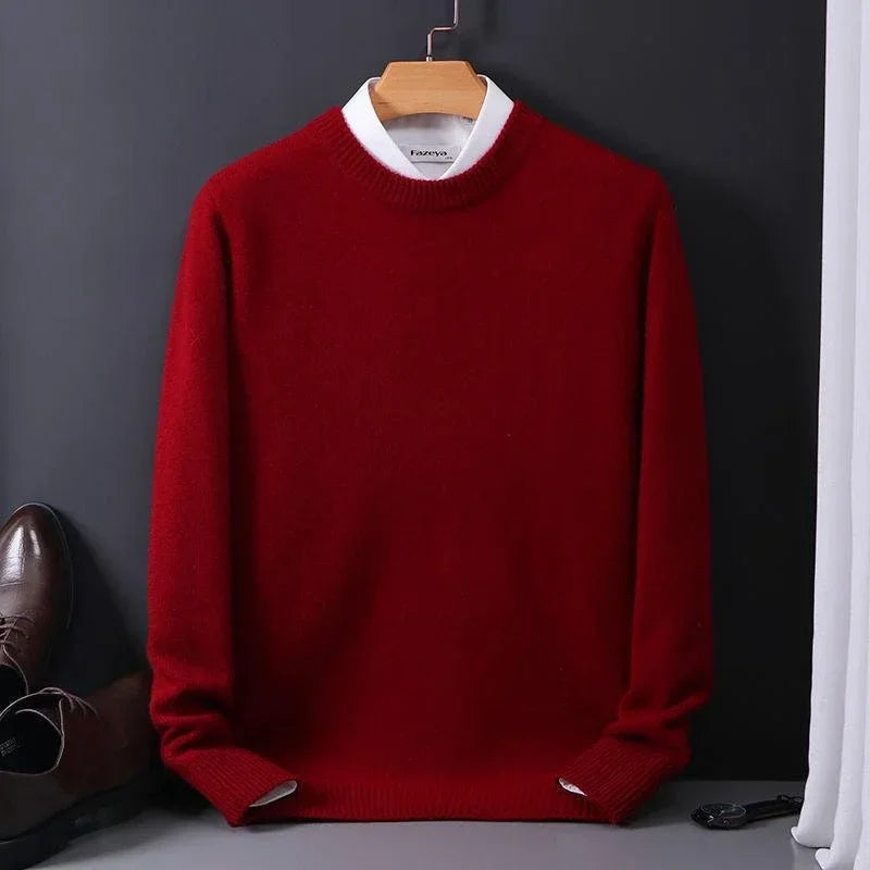 Norev | Męski sweter kaszmirowy klasyczny elegancki komfort premium