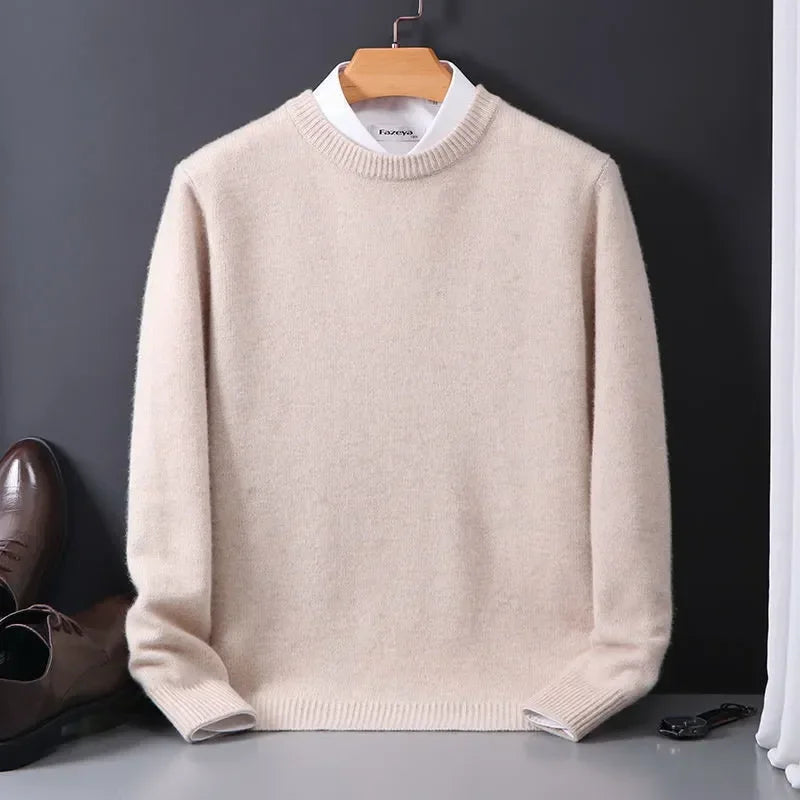 Norev | Męski sweter kaszmirowy klasyczny elegancki komfort premium