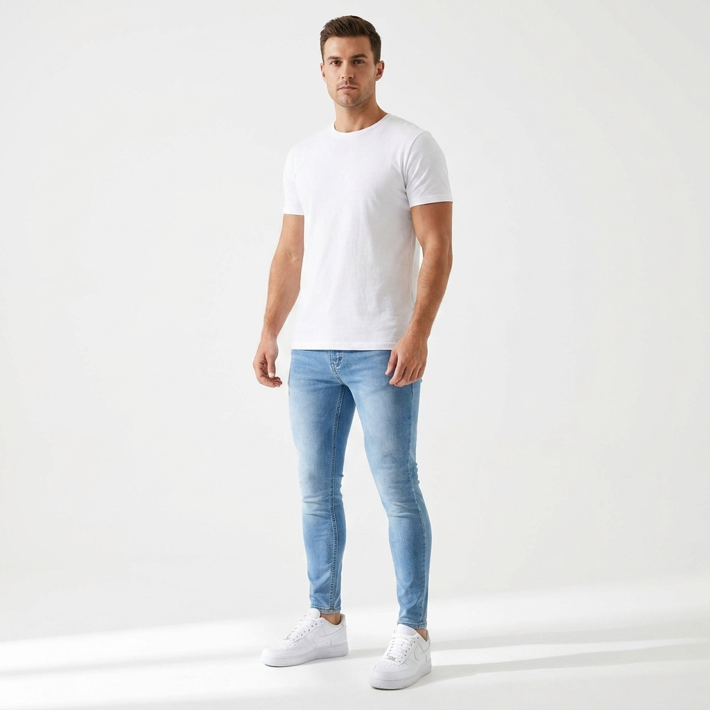Norev | Męskie jeansy skinny fit dopasowane i elastyczne