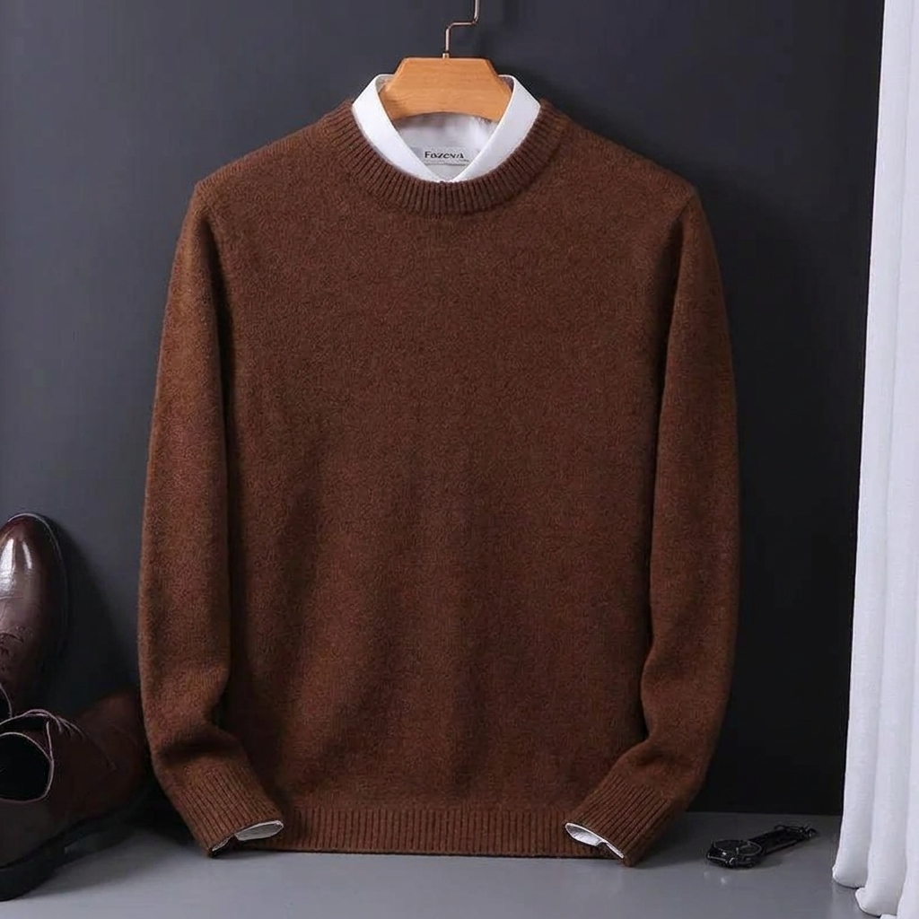 Norev | Męski sweter kaszmirowy klasyczny elegancki komfort premium