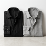 Norev | Premium lniana koszula letnia z długim rękawem smart casual styl