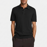 Norev | Koszulka polo z wełny merino slim fit smart casual luksusowy styl