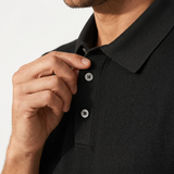 Norev | Koszulka polo z wełny merino slim fit smart casual luksusowy styl