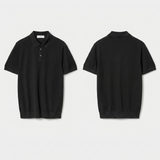 Norev | Koszulka polo z wełny merino slim fit smart casual luksusowy styl