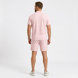 Norev | Letni komplet żakardowy casual dla mężczyzn nowoczesny styl