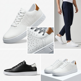 Norev | Perforowane skórzane sneakersy męskie elegancja i codzienna wygoda
