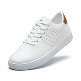 Norev | Perforowane skórzane sneakersy męskie elegancja i codzienna wygoda