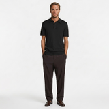Norev | Koszulka polo z wełny merino slim fit smart casual luksusowy styl