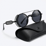Norev | Okrągłe okulary steampunk retro dla mężczyzn