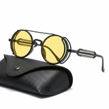Norev | Okrągłe okulary steampunk retro dla mężczyzn