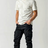 Norev | Spodnie cargo męskie slim fit nowoczesny styl casual