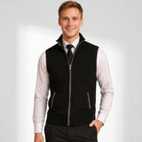 Norev | Elegancki męski kardigan bez rękawów smart casual na zamek