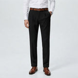 Norev Belverd eleganckie spodnie męskie – kolor Czarny