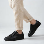 Norev Lucien casualowe sneakersy męskie – stylizacja w kolorze czarnym