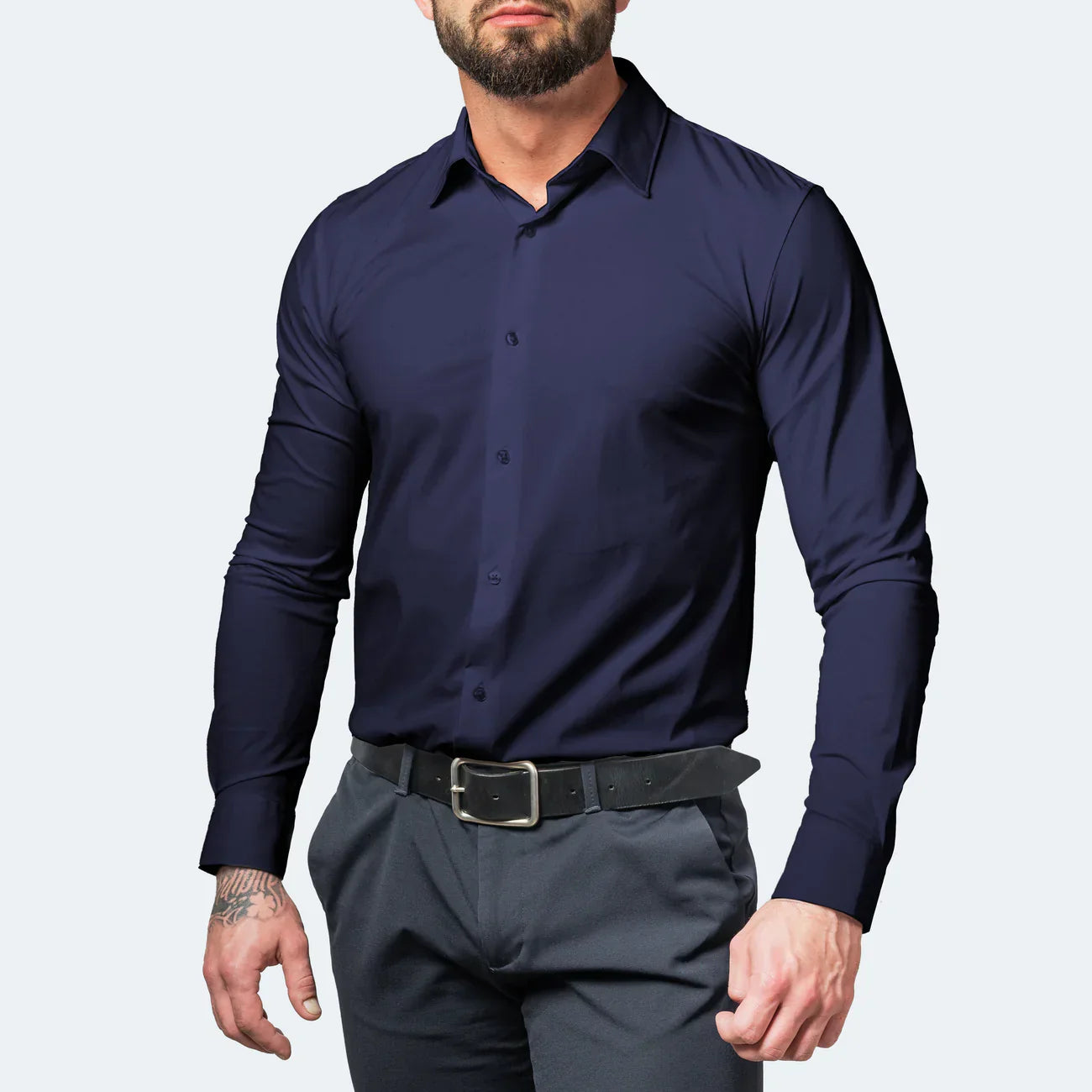 Norev | Męska koszula elastyczna slim fit komfort i elegancja na co dzień