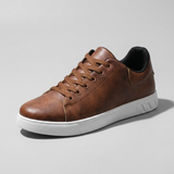 Norev | Męskie casualowe sneakersy z niską cholewką i sznurowaniem
