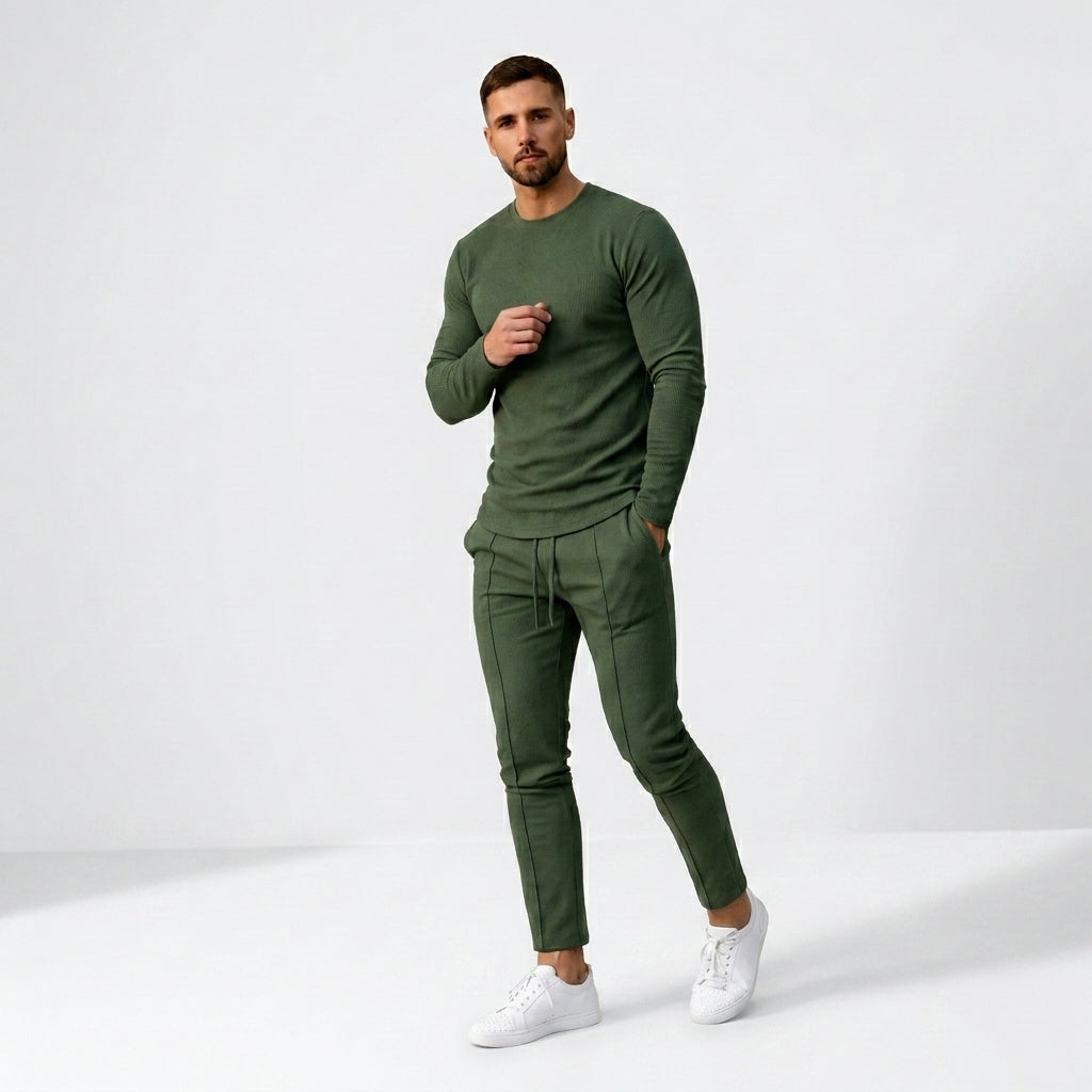 Norev | Męski zestaw smart casual slim fit nowoczesny komfort i elegancki styl
